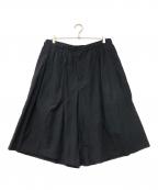 BLACK Scandal Yohji Yamamotoブラックスキャンダルヨウジヤマモト）の古着「ウエストゴムタックハーフパンツ」｜ブラック