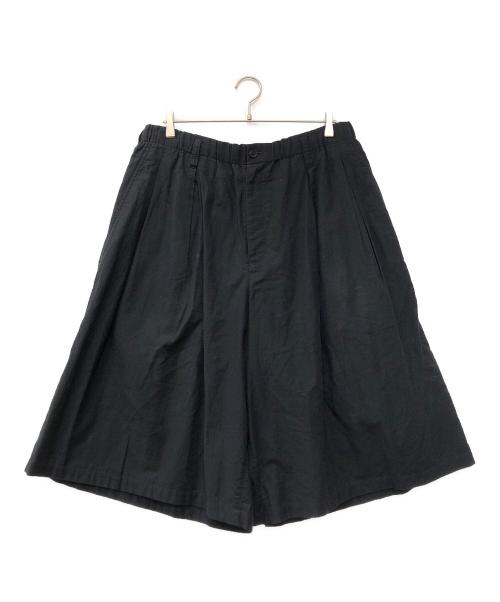 BLACK Scandal Yohji Yamamoto（ブラックスキャンダルヨウジヤマモト）BLACK Scandal Yohji Yamamoto (ブラックスキャンダルヨウジヤマモト) ウエストゴムタックハーフパンツ ブラック サイズ:3の古着・服飾アイテム