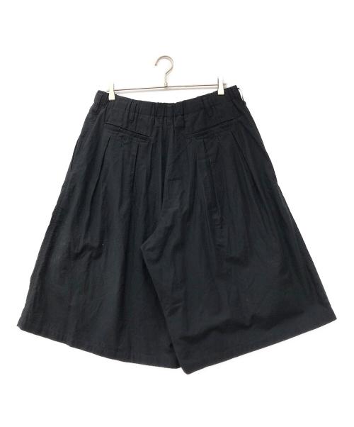 BLACK Scandal Yohji Yamamoto（ブラックスキャンダルヨウジヤマモト）BLACK Scandal Yohji Yamamoto (ブラックスキャンダルヨウジヤマモト) ウエストゴムタックハーフパンツ ブラック サイズ:3の古着・服飾アイテム