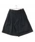 BLACK Scandal Yohji Yamamoto (ブラックスキャンダルヨウジヤマモト) ウエストゴムタックハーフパンツ ブラック サイズ:3：18000円