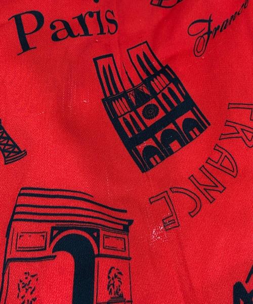 BALENCIAGA（バレンシアガ）BALENCIAGA (バレンシアガ) ツーリストプリントシャツ レッド サイズ:38の古着・服飾アイテム