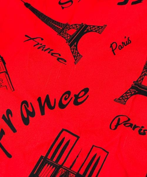 BALENCIAGA（バレンシアガ）BALENCIAGA (バレンシアガ) ツーリストプリントシャツ レッド サイズ:38の古着・服飾アイテム