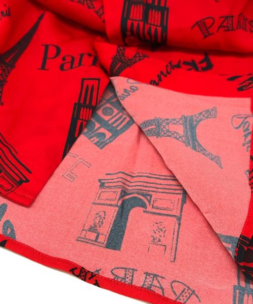 BALENCIAGA（バレンシアガ）BALENCIAGA (バレンシアガ) ツーリストプリントシャツ レッド サイズ:38の古着・服飾アイテム