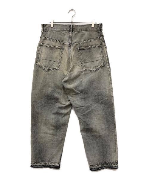 ANCELLM（アンセルム）ANCELLM (アンセルム) SELVEDGE TAPERED 5P BLACK DENIM PANTS グレー サイズ:3の古着・服飾アイテム