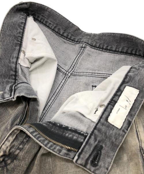 ANCELLM（アンセルム）ANCELLM (アンセルム) SELVEDGE TAPERED 5P BLACK DENIM PANTS グレー サイズ:3の古着・服飾アイテム