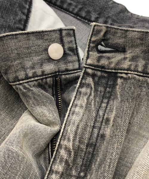 ANCELLM（アンセルム）ANCELLM (アンセルム) SELVEDGE TAPERED 5P BLACK DENIM PANTS グレー サイズ:3の古着・服飾アイテム