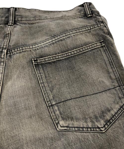 ANCELLM（アンセルム）ANCELLM (アンセルム) SELVEDGE TAPERED 5P BLACK DENIM PANTS グレー サイズ:3の古着・服飾アイテム