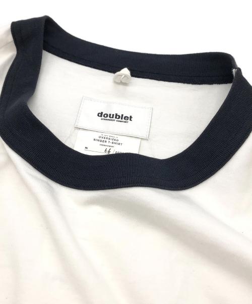 doublet（ダブレット）doublet (ダブレット) OVERSIZED RINGER T-SHIRT ホワイト サイズ:Mの古着・服飾アイテム