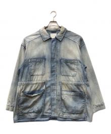 ANCELLM（アンセルム）の古着「AGING DENIM SHIRT JACKET」｜インディゴ