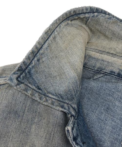 ANCELLM（アンセルム）ANCELLM (アンセルム) AGING DENIM SHIRT JACKET インディゴ サイズ:2の古着・服飾アイテム