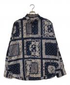 45Rフォーティファイブ・アール）の古着「バンダナミックスプリントの908オーシャンちび襟シャツ」｜ネイビー