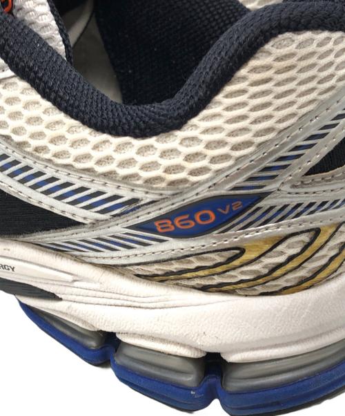 NEW BALANCE（ニューバランス）NEW BALANCE (ニューバランス) ML860XB ホワイト×ブルー サイズ:28cmの古着・服飾アイテム