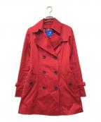 BLUE LABEL CRESTBRIDGEブルーレーベルクレストブリッジ）の古着「トレンチコート」｜レッド