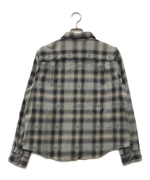 stussy（ステューシー）stussy (ステューシー) MOTIF PLAID SHIRT グレー サイズ:Sの古着・服飾アイテム