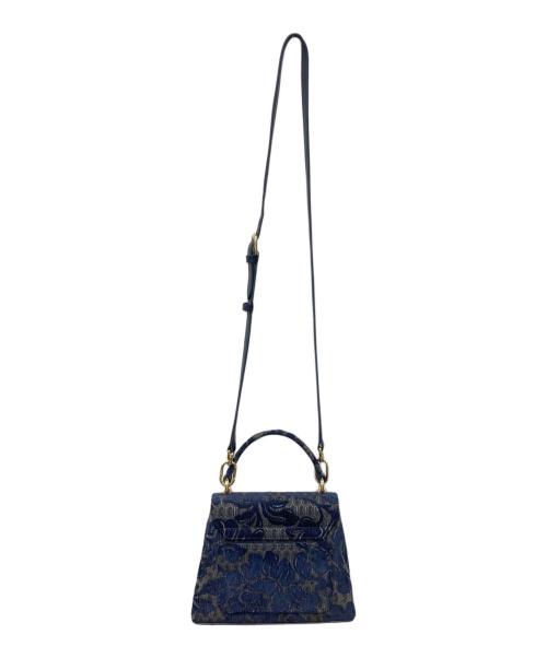 FURLA（フルラ）FURLA (フルラ) 1927 Mini Handbag fabric dark blue ネイビー サイズ:下記参照の古着・服飾アイテム