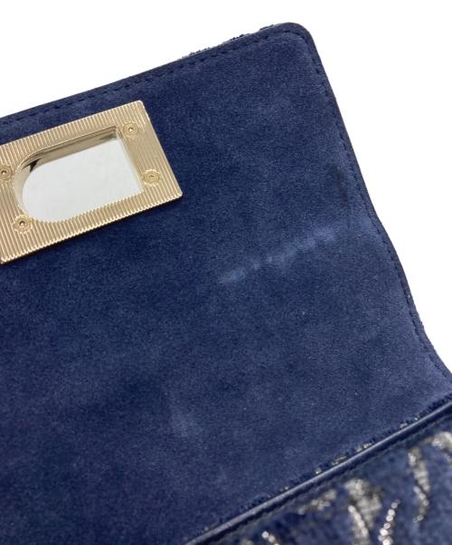 FURLA（フルラ）FURLA (フルラ) 1927 Mini Handbag fabric dark blue ネイビー サイズ:下記参照の古着・服飾アイテム
