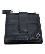 PRADAプラダ）の古着「SAFFIANO TRIANGOLO」｜ブラック