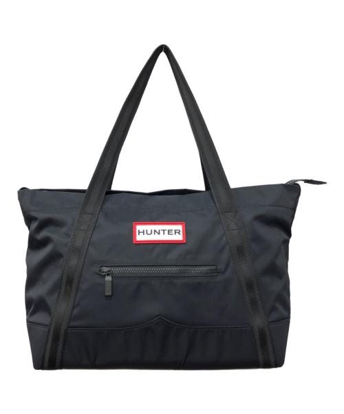HUNTER（ハンター）HUNTER (ハンター) ナイロン ミディアム トップ クリップ トート バッグ ネイビー サイズ:下記参照の古着・服飾アイテム