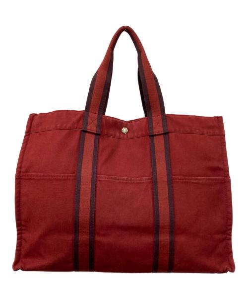 HERMES（エルメス）HERMES (エルメス) トートバッグ レッド サイズ:下記参照の古着・服飾アイテム