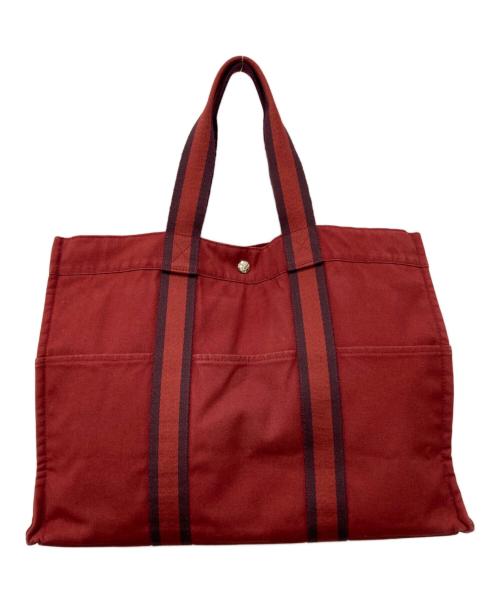 HERMES（エルメス）HERMES (エルメス) トートバッグ レッド サイズ:下記参照の古着・服飾アイテム