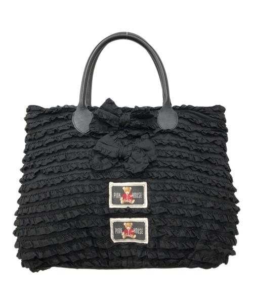 PINK HOUSE（ピンクハウス）PINK HOUSE (ピンクハウス) トートバッグ ブラック サイズ:下記参照の古着・服飾アイテム