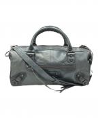 BALENCIAGAバレンシアガ）の古着「Twiggy 2WAYレザーハンドバッグ」｜グレー
