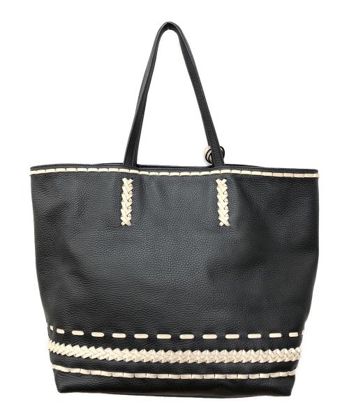 TOD'S（トッズ）TOD'S (トッズ) レザートートバッグ ネイビー サイズ:下記参照の古着・服飾アイテム