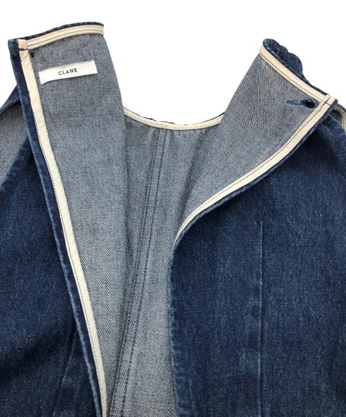 CLANE（クラネ）CLANE (クラネ) BACK OPEN DENIM ALL IN ONE インディゴ サイズ:1の古着・服飾アイテム