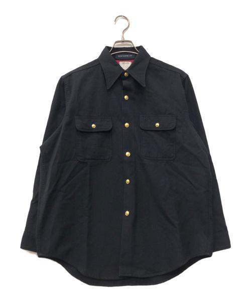 MADISON BLUE（マディソンブルー）MADISON BLUE (マディソンブルー) 金ボタンシャツ ブラック サイズ:02（M）の古着・服飾アイテム