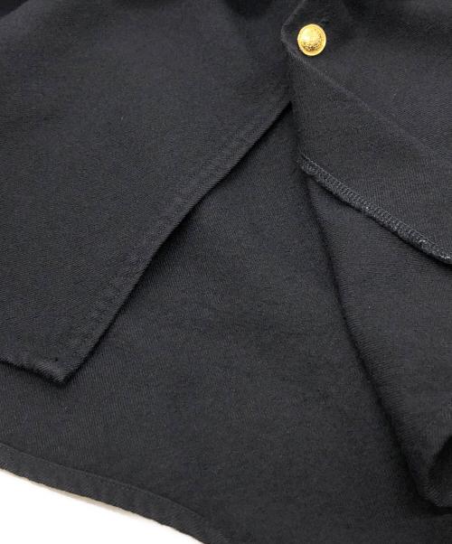 MADISON BLUE（マディソンブルー）MADISON BLUE (マディソンブルー) 金ボタンシャツ ブラック サイズ:02（M）の古着・服飾アイテム