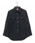 MADISON BLUE（マディソンブルー）の古着「金ボタンシャツ」｜ブラック
