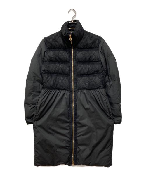Salvatore Ferragamo（サルヴァトーレ フェラガモ）Salvatore Ferragamo (サルヴァトーレ フェラガモ) レースデザインダウンコート ブラック サイズ:42の古着・服飾アイテム