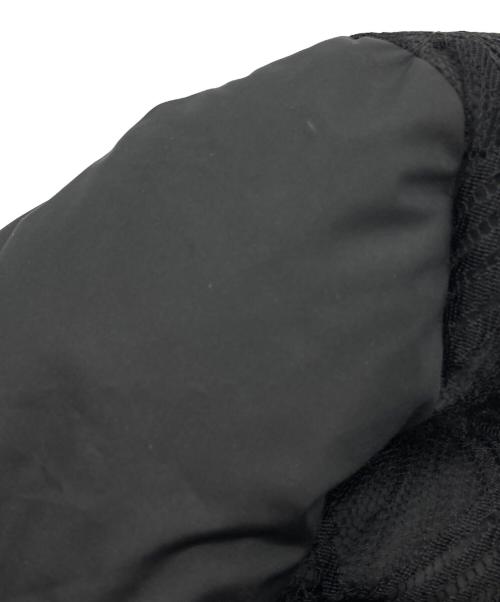 Salvatore Ferragamo（サルヴァトーレ フェラガモ）Salvatore Ferragamo (サルヴァトーレ フェラガモ) レースデザインダウンコート ブラック サイズ:42の古着・服飾アイテム