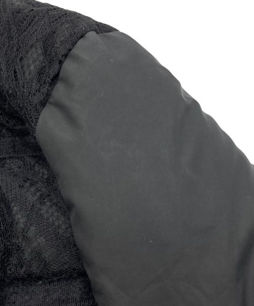 Salvatore Ferragamo（サルヴァトーレ フェラガモ）Salvatore Ferragamo (サルヴァトーレ フェラガモ) レースデザインダウンコート ブラック サイズ:42の古着・服飾アイテム