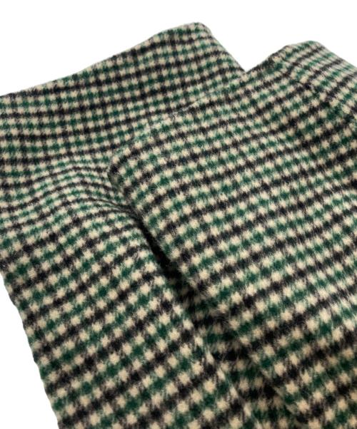 6(ROKU) BEAUTY&YOUTH（ロク ビューティーアンドユース）6(ROKU) BEAUTY&YOUTH (ロク ビューティーアンドユース) リバーシブルチェックガウンコート グリーン サイズ:Sの古着・服飾アイテム