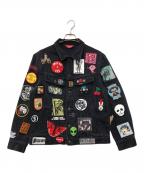 SUPREMEシュプリーム）の古着「PATCHES DENIM  JACKET」｜ブラック