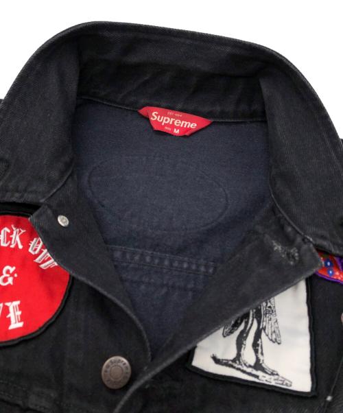 SUPREME（シュプリーム）Supreme (シュプリーム) PATCHES DENIM  JACKET ブラック サイズ:Mの古着・服飾アイテム