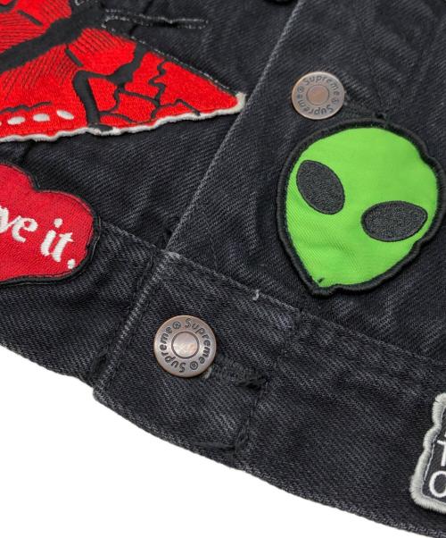 SUPREME（シュプリーム）Supreme (シュプリーム) PATCHES DENIM  JACKET ブラック サイズ:Mの古着・服飾アイテム