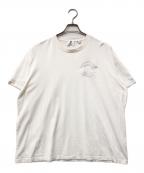 BURBERRYバーバリー）の古着「ロゴ刺繍Tシャツ」｜ホワイト