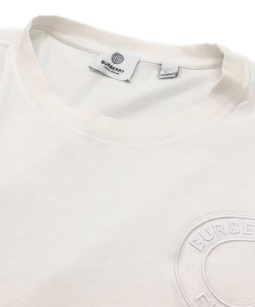 BURBERRY（バーバリー）BURBERRY (バーバリー) ロゴ刺繍Tシャツ ホワイト サイズ:XLの古着・服飾アイテム