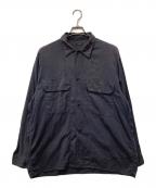 COMOLIコモリ）の古着「空紡オックス C.P.Oシャツ」｜ネイビー