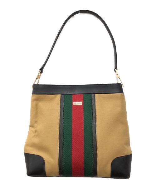 GUCCI（グッチ）GUCCI (グッチ) キャンバストートバッグ ベージュ サイズ:下記参照の古着・服飾アイテム