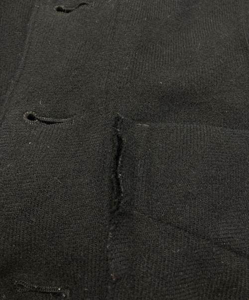 tricot COMME des GARCONS（トリココムデギャルソン）tricot COMME des GARCONS (トリココムデギャルソン) 丸襟カットオフジャケット ブラック サイズ:Sの古着・服飾アイテム