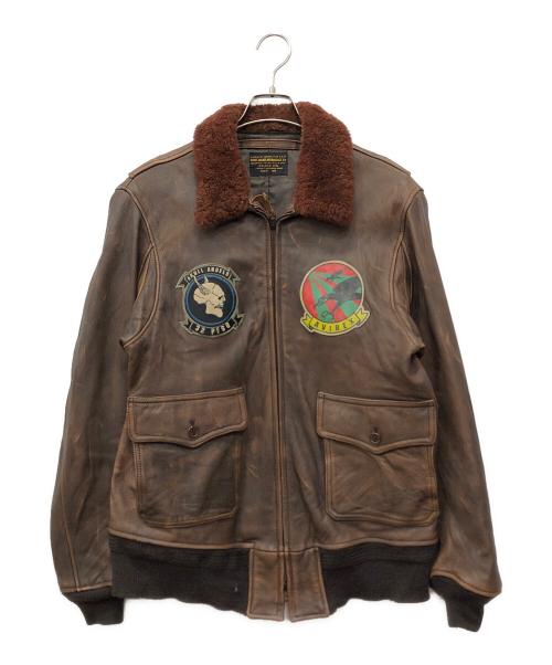 AVIREX（アヴィレックス）AVIREX (アヴィレックス) G-1 フライトジャケット ブラウン サイズ:40の古着・服飾アイテム