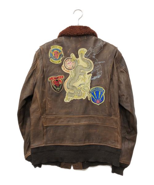 AVIREX（アヴィレックス）AVIREX (アヴィレックス) G-1 フライトジャケット ブラウン サイズ:40の古着・服飾アイテム