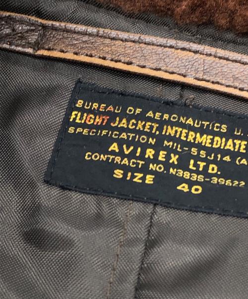 AVIREX（アヴィレックス）AVIREX (アヴィレックス) G-1 フライトジャケット ブラウン サイズ:40の古着・服飾アイテム