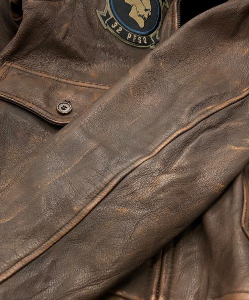 AVIREX（アヴィレックス）AVIREX (アヴィレックス) G-1 フライトジャケット ブラウン サイズ:40の古着・服飾アイテム