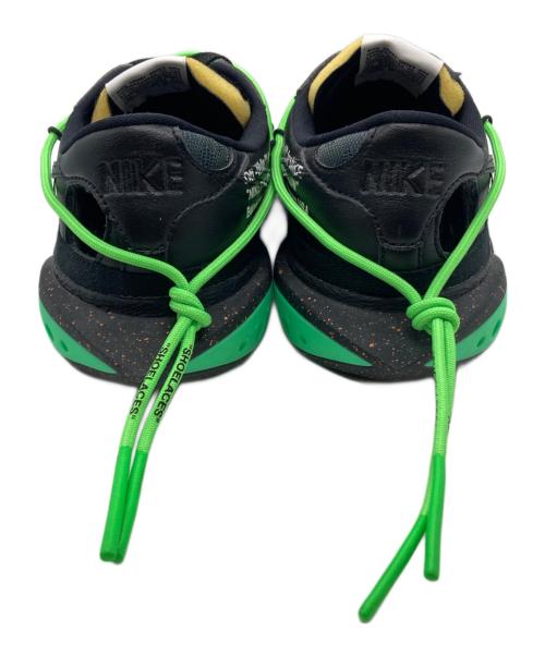NIKE（ナイキ）NIKE (ナイキ) Off-White (オフホワイト) Blazer Low Black and Electro Green ブラック サイズ:28cmの古着・服飾アイテム