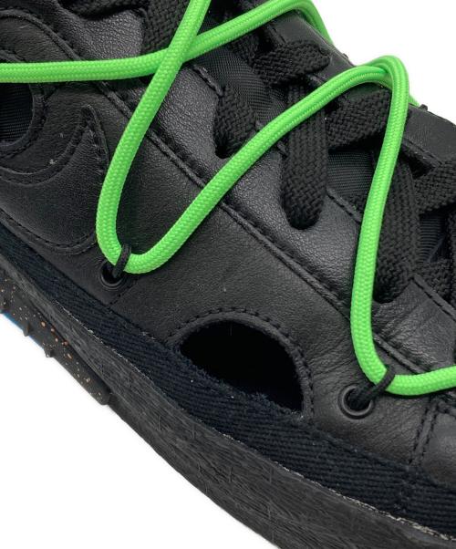 NIKE（ナイキ）NIKE (ナイキ) Off-White (オフホワイト) Blazer Low Black and Electro Green ブラック サイズ:28cmの古着・服飾アイテム