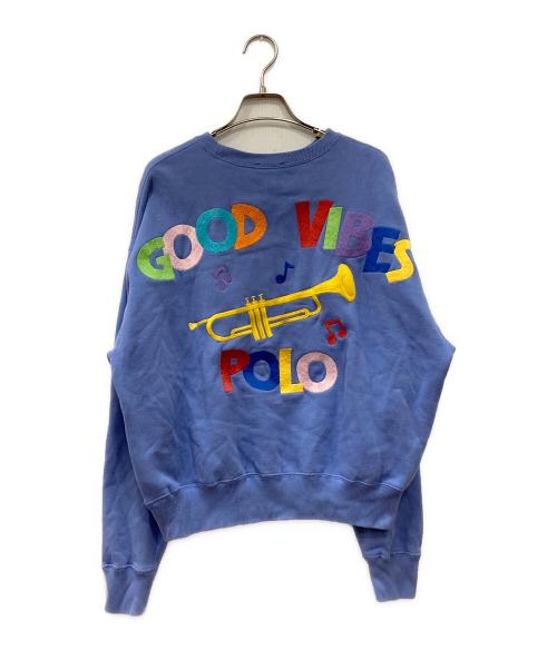 POLO RALPH LAUREN（ポロ・ラルフローレン）POLO RALPH LAUREN (ポロ・ラルフローレン) GOOD VIBES SWEAT ベージュ サイズ:XSの古着・服飾アイテム